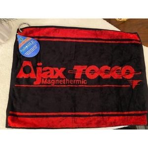 Hydrosilk Golf Towel NWT Black Red Sport